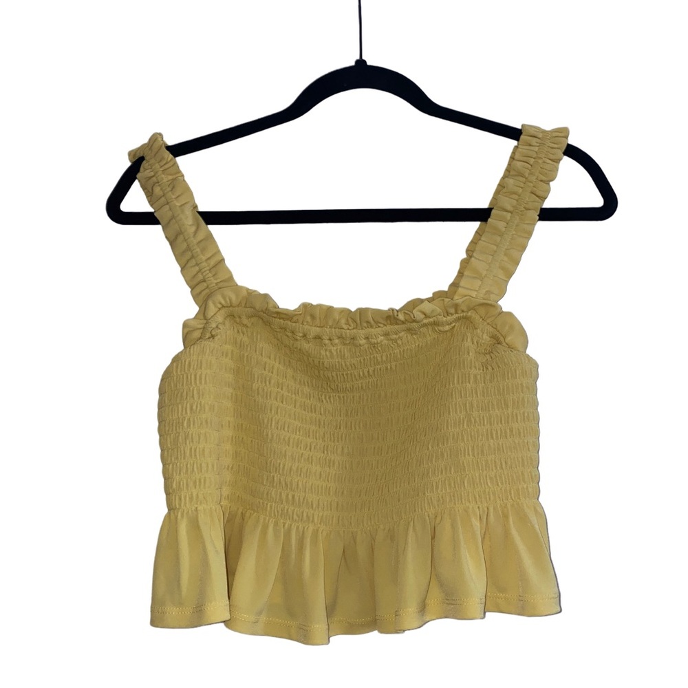 Yellow BCBG crop top
